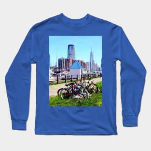 Liberty State Park - Parked Bicycles Long Sleeve T-Shirt